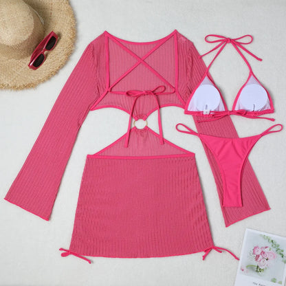Women's Sexy 3-Piece Bikini Set – Beach Swimwear