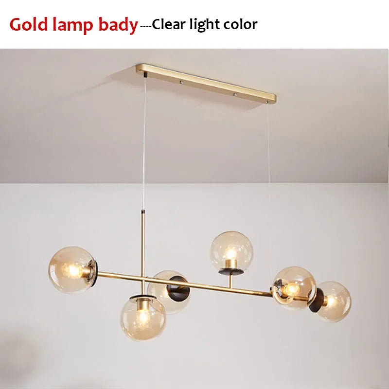 Floating Glass Ball Hanging Light for Dining & Kitchen