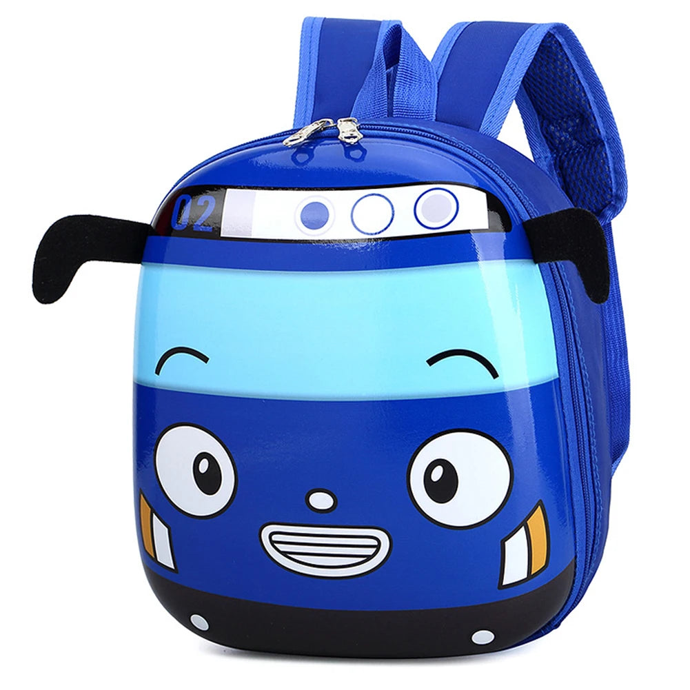 Cute 3D Cartoon Bus Backpack for Toddlers & Kindergarten Kids