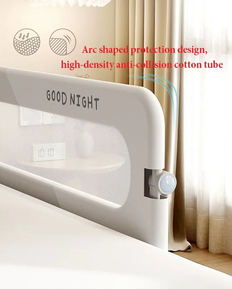 Bed Guardrail Adjustable Baby Safety Bed Barrier Anti-Fall Baby Crib Bumper Handrail Bed Safety Rails Kids Fall Out Protection