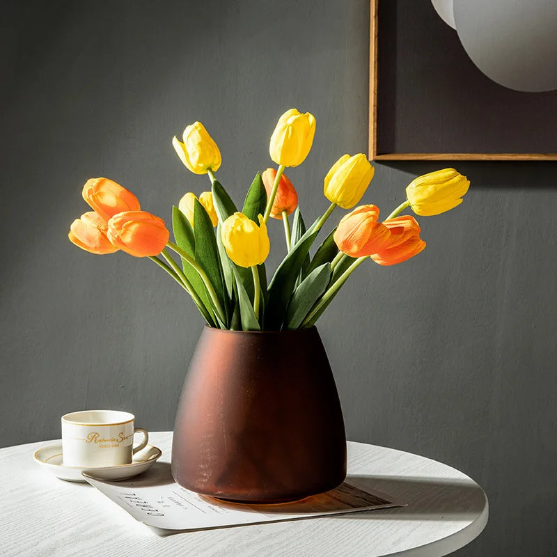 Lumière Frosted Glass Vase