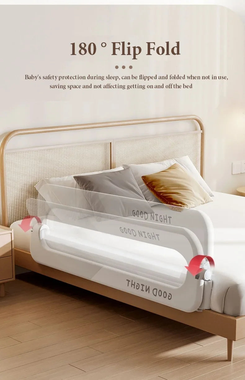Bed Guardrail Adjustable Baby Safety Bed Barrier Anti-Fall Baby Crib Bumper Handrail Bed Safety Rails Kids Fall Out Protection