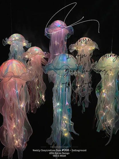 Jellyfish Lamp, Portable Flower Lamp, Girl Room Atmosphere Lamp, Bedroom Night Lamp, Home Decoration