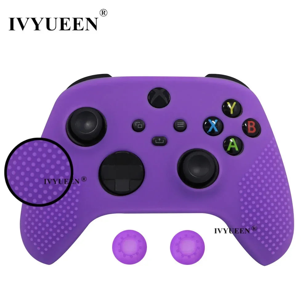 IVYUEEN MixColor Protective Silicone Skin for XBox Series S X XSS XSX Controller ThumbStick Grip Caps Gamepad Protector Cover