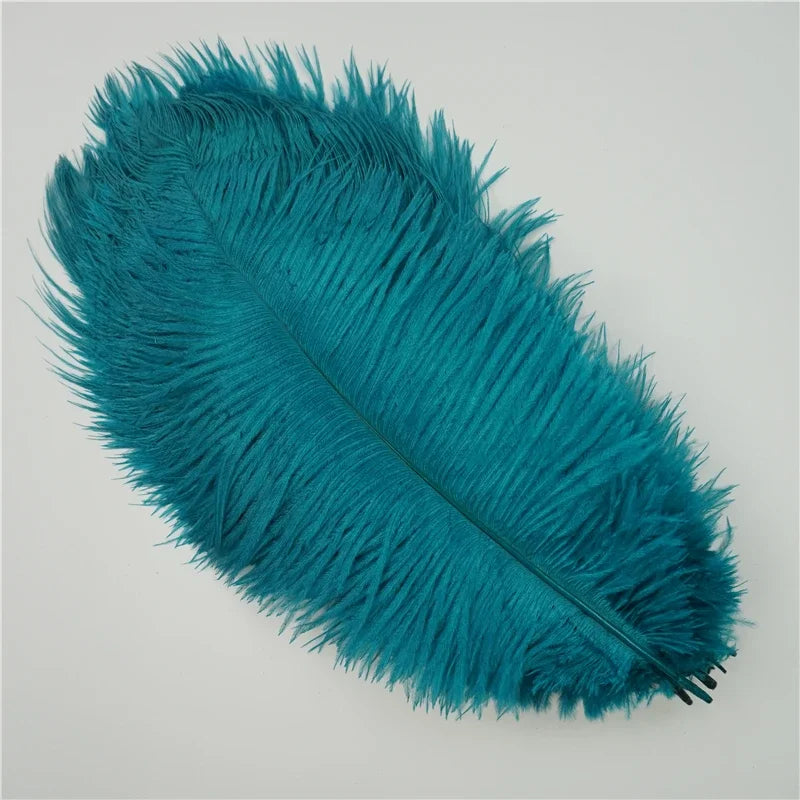 10Pcs/Lot Colored Ostrich Feathers for Crafts Wedding Decoration Handicraft Accessories Table Centerpieces Carnival Plumas Decor