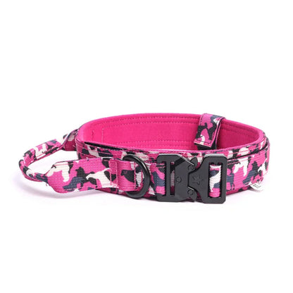 Tactical Dog Collar Leash with Bungee Design