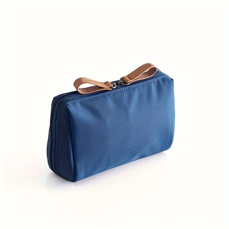 Small Solid Color Portable Makeup Bag, Travel Cosmetic Pouch, Storage Organizer For Daily Use