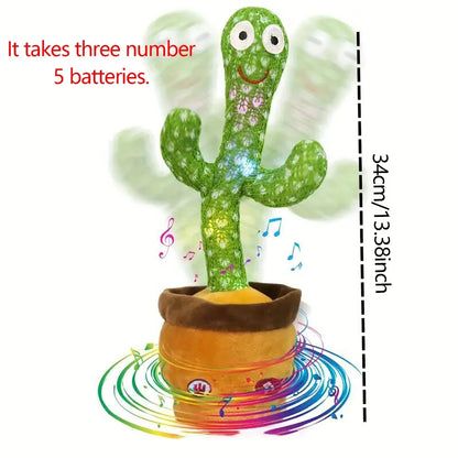 Talking Cactus Baby Toy Dancing Cactus Repeats What You say for Kids with English Songs Dancing Toy for Gift Toddle Girls Boys