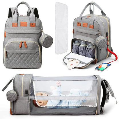 3-in-1 Diaper Bag & Baby Bed