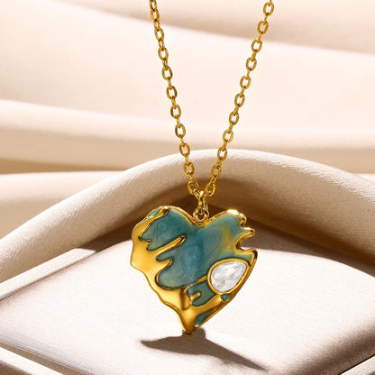 Stainless Steel Heart Necklace – 2025 Trend