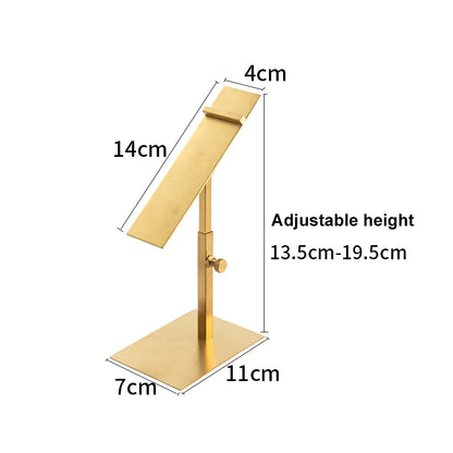 Home Accessories Display Props Stainless Steel Adjustable Polished Gold And Silver Hanging Bag Handbag Purse Stand