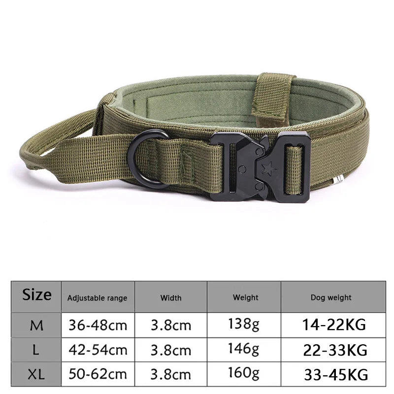 Tactical Dog Collar Leash with Bungee Design