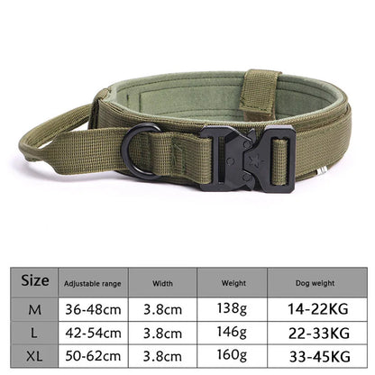 Tactical Dog Collar Leash with Bungee Design