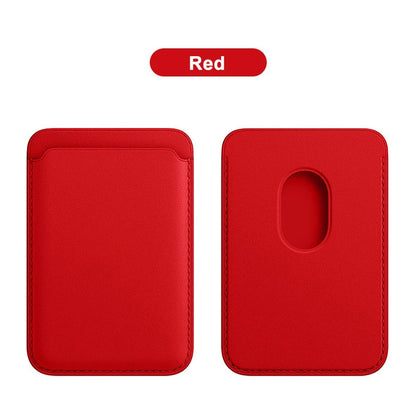 Vanuoxin for iPhone 15 14 Plus 13 12 Pro Max Mini Serise Magnetic Leather Card Holder Wallet for Apple Magsafe Cover Accessory