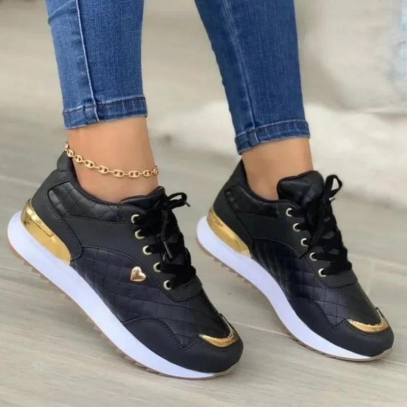 2023 Women's Mesh Lace-Up Comfort Sneakers