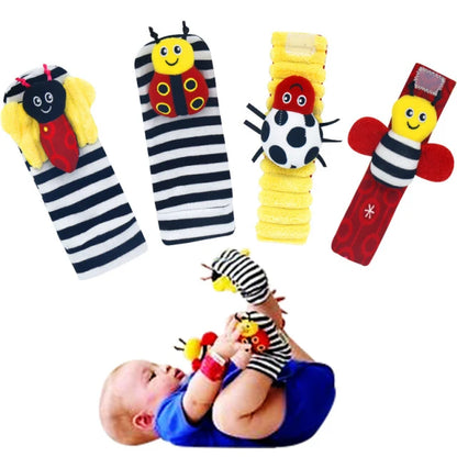 Games Plush Rattle Socks Stuffed Animal Wrist Rattle Baby Toys 0 3 6 12 Months