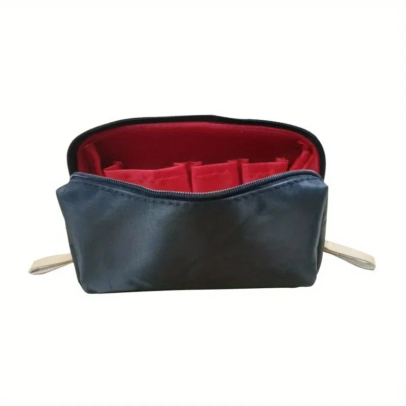 Small Solid Color Portable Makeup Bag, Travel Cosmetic Pouch, Storage Organizer For Daily Use