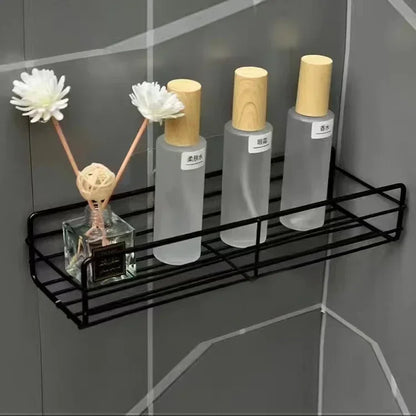 BATHROOM KITCHEN PUNCH CORNER FRAME SHOWER SHELF WROUGHT IRON