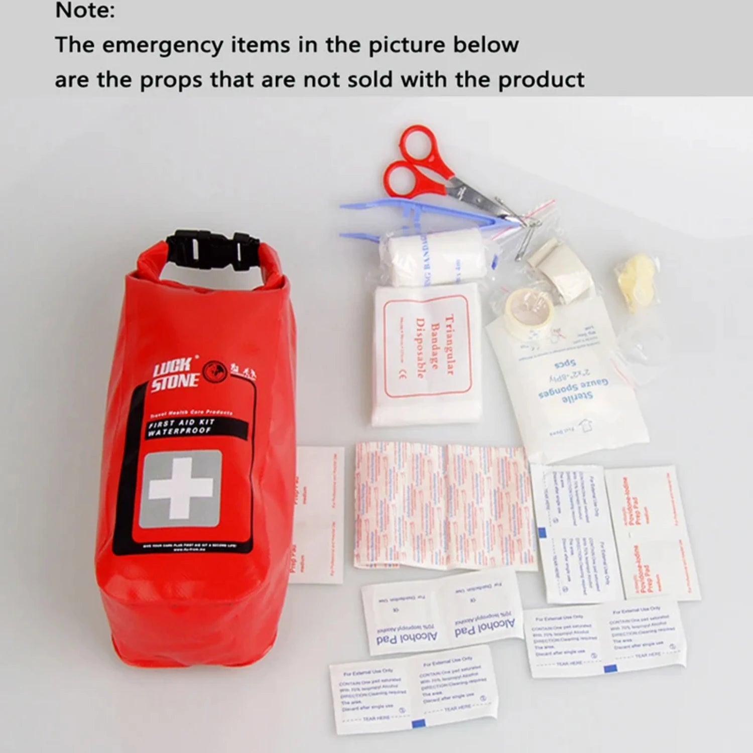 Red Waterproof 2L First Aid Bag