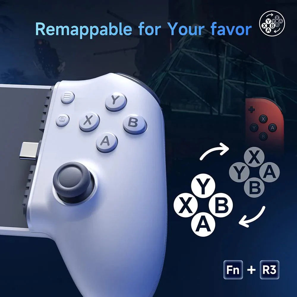 Mobile Phone Gamepad for Android Phone iPhone 15/16 Gaming Controller