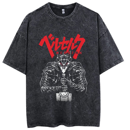 Eren Destiny Oversized Acid Wash Tee