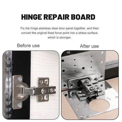 Cabinet Hinge Repair Plate Kit Kitchen Cupboard Door Hinge