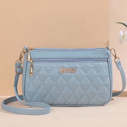 Hemasa Embroidery Messenger Bags Women Leather Handbag for Women Sac a Main Ladies hair ball Hand Bag