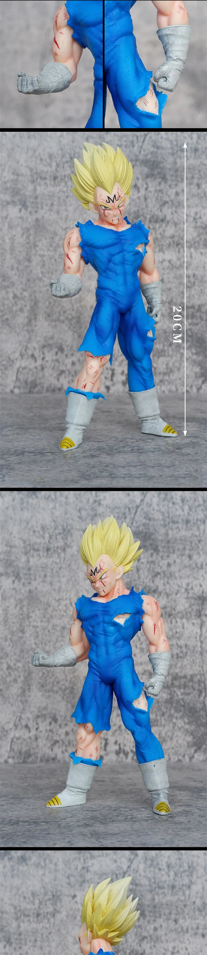 Dragon Ball Z 20CM Majin Vegeta Figure - DBZ Super Saiyan PVC Action Doll Gift