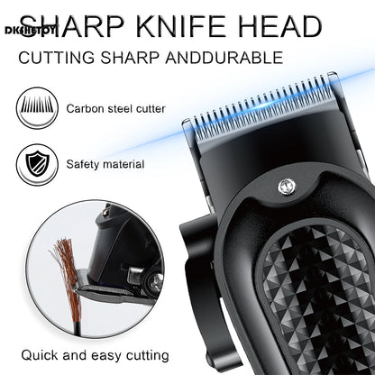 HIENA Electric Hair Clipper Barber Finish Cutting Machine 5V/1A USB Rechargeable Cordless Beard Trimmer Wet and Dry Haircut