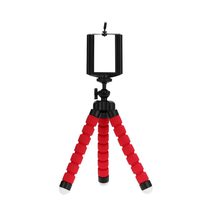 Portable Phone Tripod - Adjustable Mini Octopus Stand with Clip Holder for Smartphones and Cameras