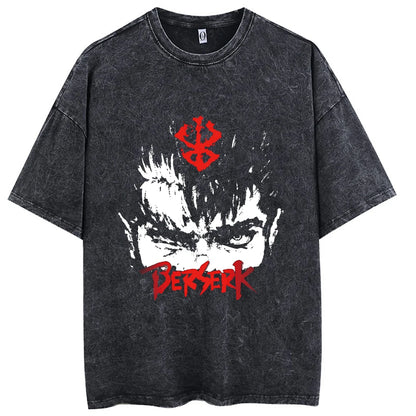 Eren Destiny Oversized Acid Wash Tee