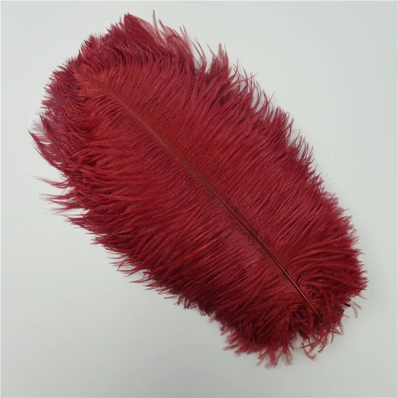 10Pcs/Lot Colored Ostrich Feathers for Crafts Wedding Decoration Handicraft Accessories Table Centerpieces Carnival Plumas Decor