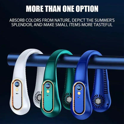 Mini Bladeless Neck Fan – Cool Wind Blows All Over the Body