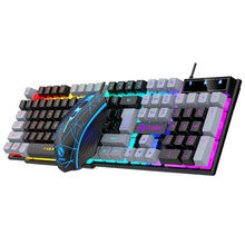 Wired Keyboard and Mouse Set - USB Luminous Mechanical Keyboard & Mouse Set for PC