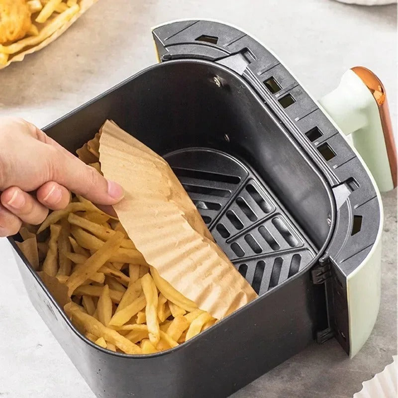Globetrek° AirFryer Liner: Disposable Paper Liner for Air Fryer