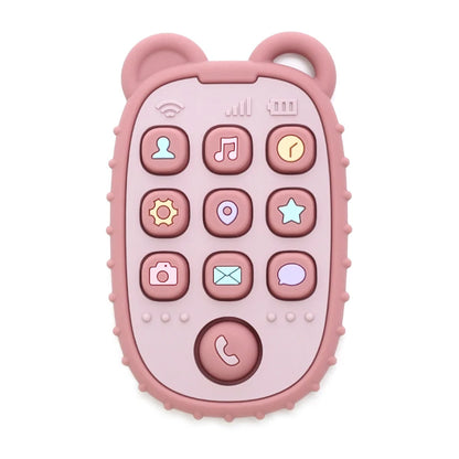 Chewable Baby Phone Toy – Soft Teether & Learning Fun for Infants