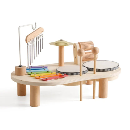 Wooden Aeolian Bells & Xylophone Montessori Baby Educational Musical Toy & Birthday Gift