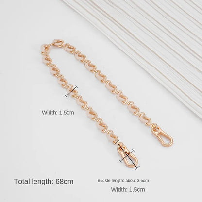 Chain Donut Chain for Loewe Puzzle Geometric Bag Lucky Bag Transformation Underarm Metal Shoulder Handbag Strap Accessories