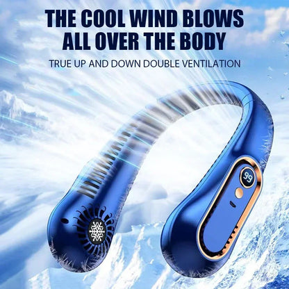 Mini Bladeless Neck Fan – Cool Wind Blows All Over the Body