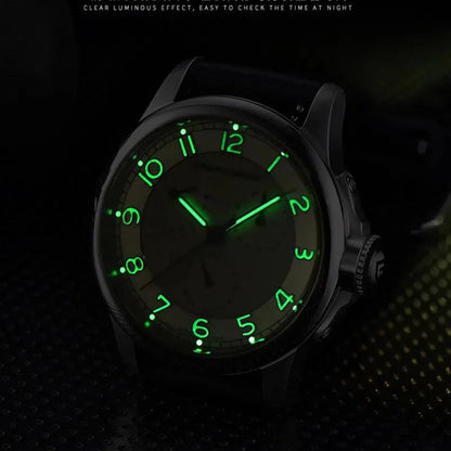 New Arrival 40mm Japan TMI VH88 Movt Sapphire Crystal Calendar 24 Hours 100M Waterproof Quartz Wristwatches for Men