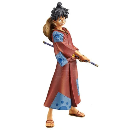 18cm One Piece Wano Anime Figures - Luffy, Zoro, Chopper, Nami, Sanji, Brook, Robin, Law