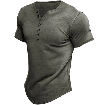 Rivaro Classic Henley Shirt for Men – Stylish Casual Wear