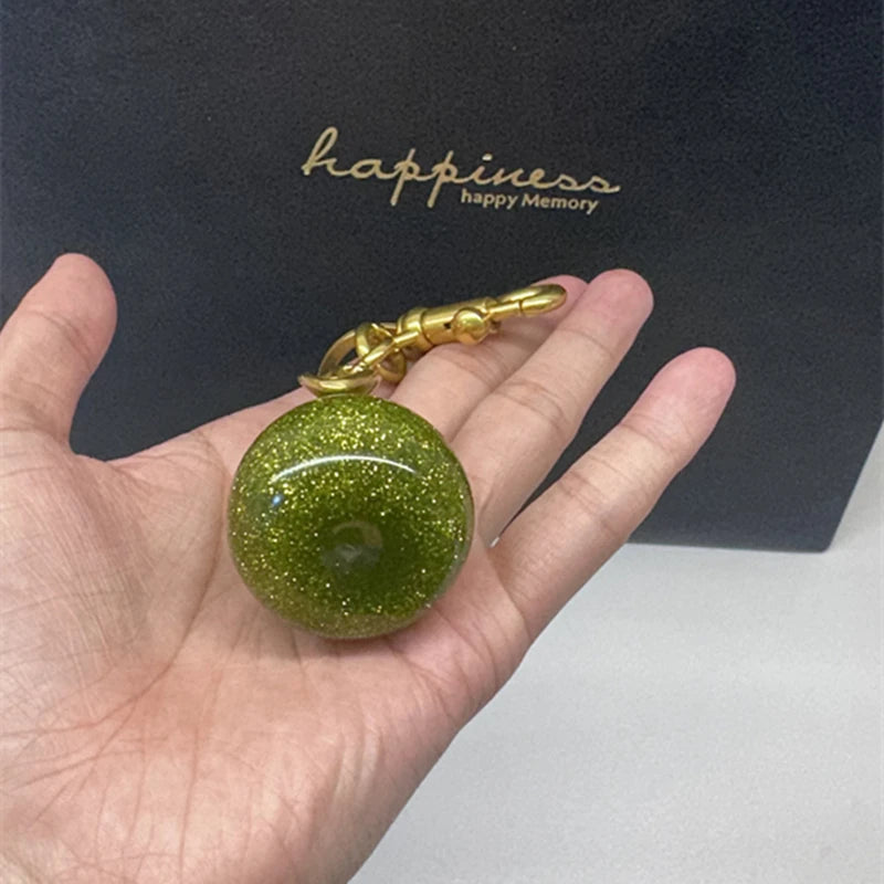 Bag Charm For Goyard Handbag Shoulder Bag Exquisite Crystal Green Pear Pendant Women's Keychain Accessories