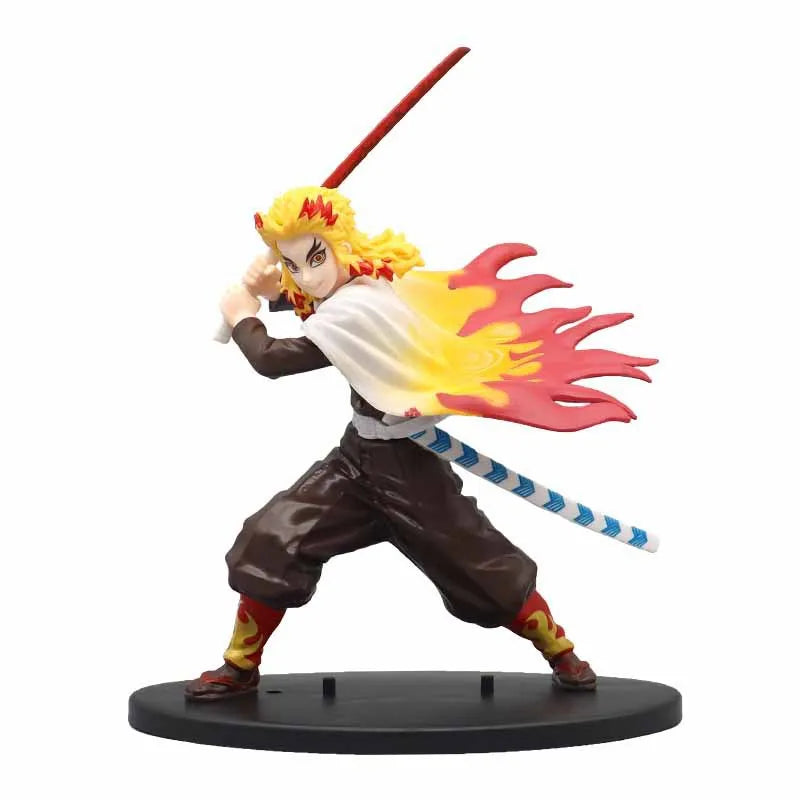 Demon Slayer Anime Figure – Tanjirou, Zenitsu & Kyoujurou PVC Action Model Toy for Kids Gift