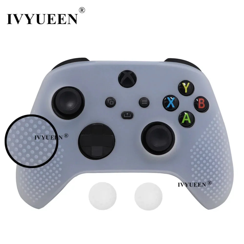 IVYUEEN MixColor Protective Silicone Skin for XBox Series S X XSS XSX Controller ThumbStick Grip Caps Gamepad Protector Cover