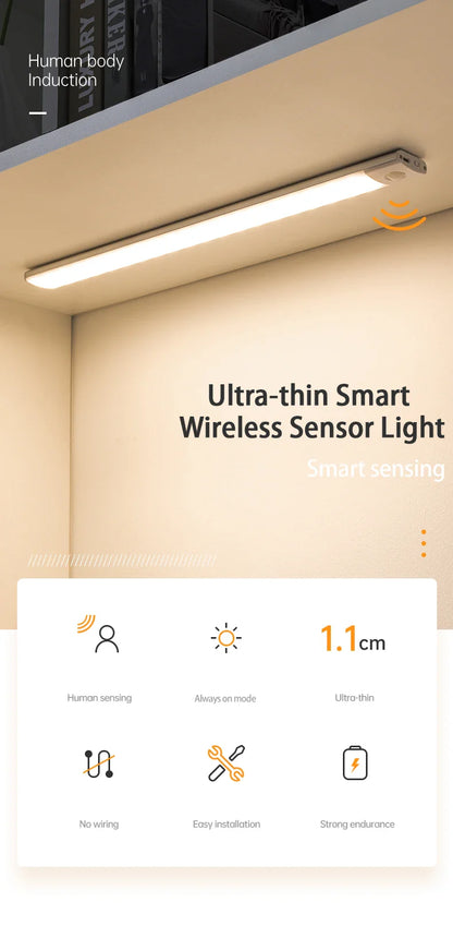 USB Rechargeable Motion Sensor Cabinet Light