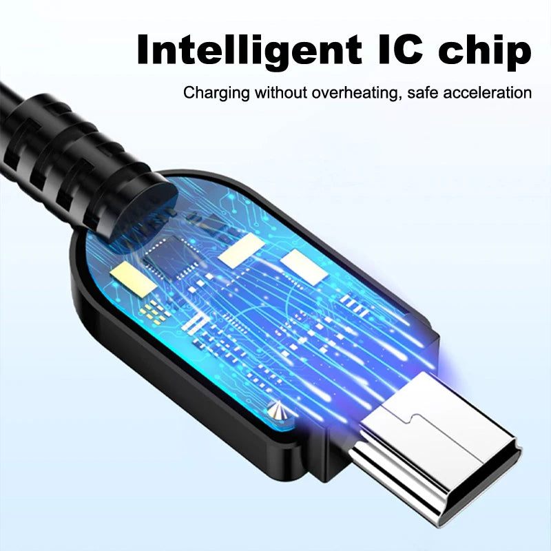 VAORLO 0.8M USB 2.0A Male to Mini B 5 Pin Cable for MP3 MP4 Camera Phone