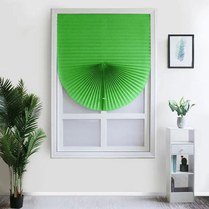 1Pc Self-adhesive Pleated Blinds Bathroom Balcony Shades Half Blackout Windows Curtains for Bedroom Living Room Balcony