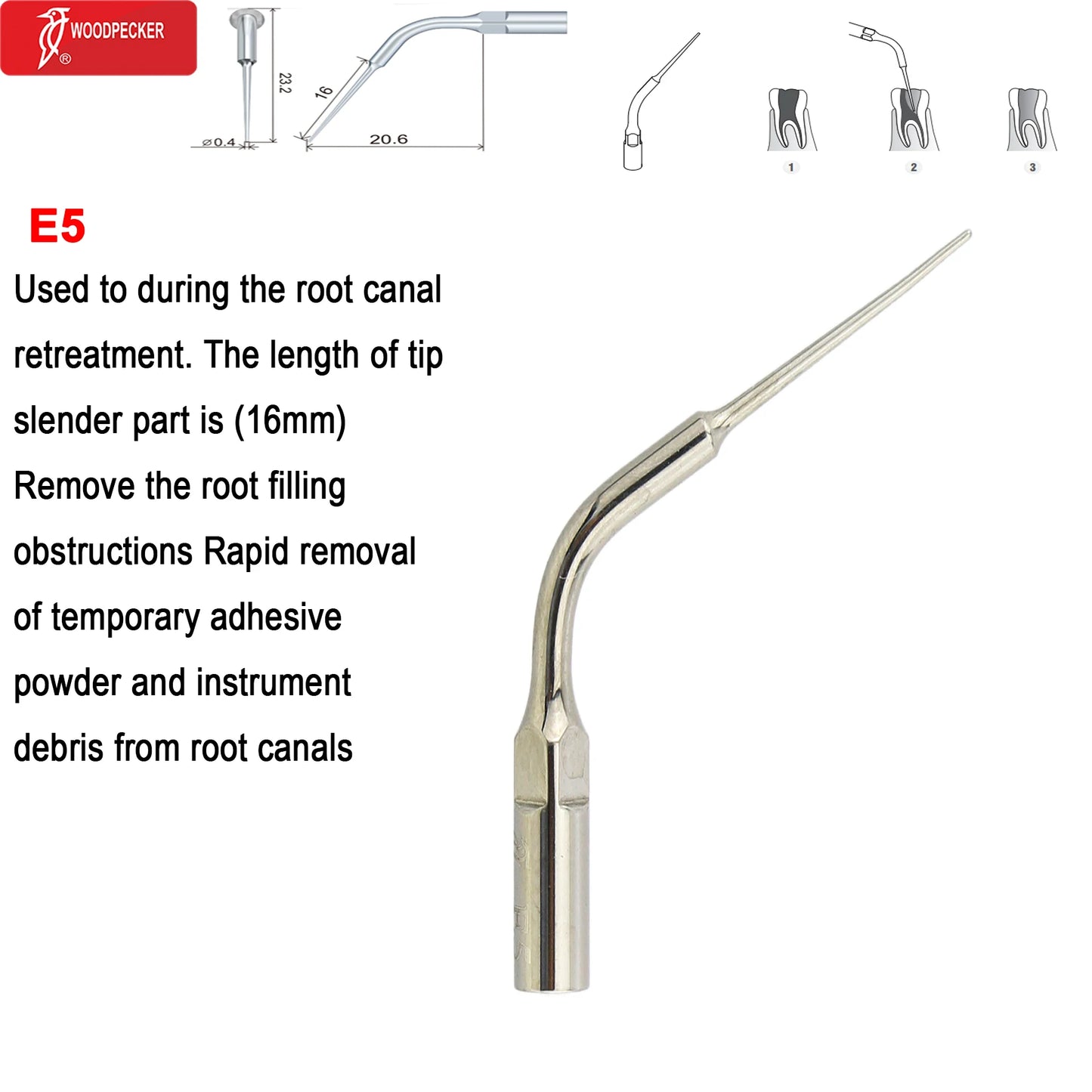 Woodpecker DTE Dental Ultrasonic Scaler Tips Scaling Endo Tip Dentistry Instruments Medical Accessories Fit EMS Satelec  NSK