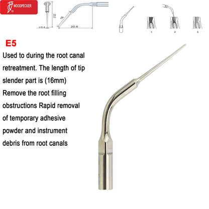 Woodpecker DTE Dental Ultrasonic Scaler Tips Scaling Endo Tip Dentistry Instruments Medical Accessories Fit EMS Satelec  NSK
